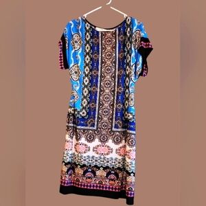 Studio One Vibrant Color Midi Dress